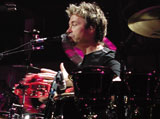 Drummer John Mahon with Elton John