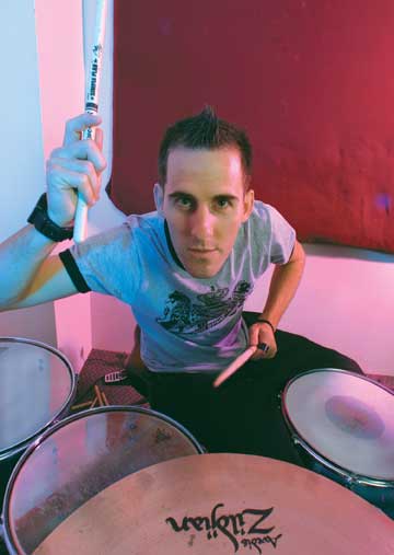 Drummer Chuck Comeau of Simple Plan