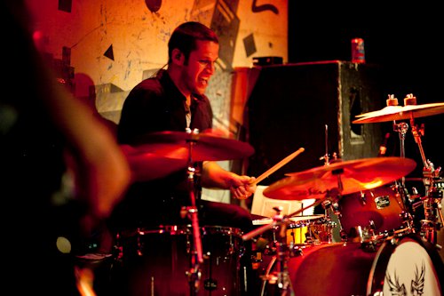 Drummer Greg Faucher of Animal Talk