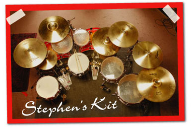 Drummer Stephen Perkins Kit