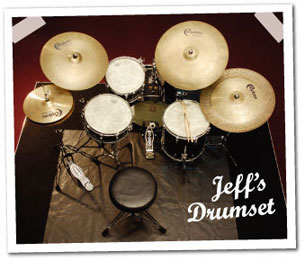 drummer Jeff Hamilton's setup