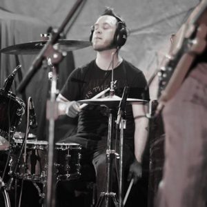 Drummer Doug Alley of Mile Maker Zero