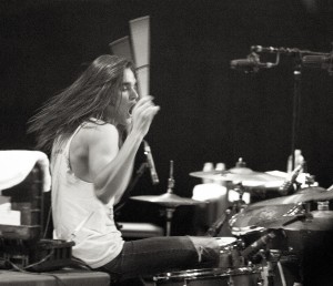 Drummer Pat Kirch of the Maine