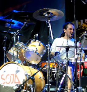 Drummer Ryan Berty of SOJA