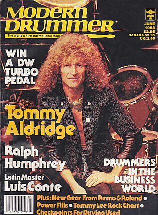 Tommy Aldridge June 1988 Modern Drummer