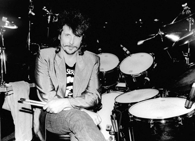 Richie Hayward of Little Feat in Modern Drummer Magazine