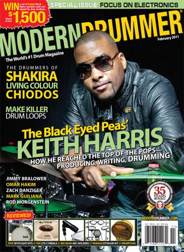 Keith Harris on the February 2011 Issue of Modern Drummer Magazine