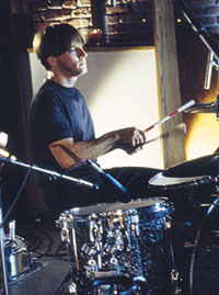 Drummer Joey Shuffield of Fastball