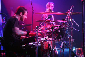 drummer Rich Beddoe of Finger Eleven