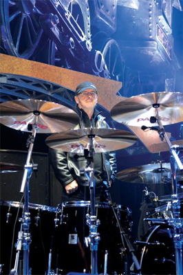 Drummer Phil Rudd of AC/DC