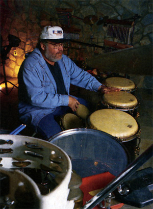 Tom Roady at the congas