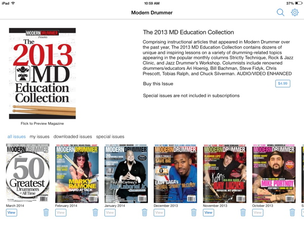 The 2013 Modern Drummer Education Collection E-book