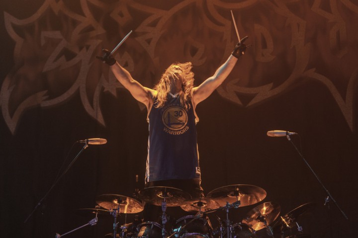 Drummer Tom Hunting of Exodus