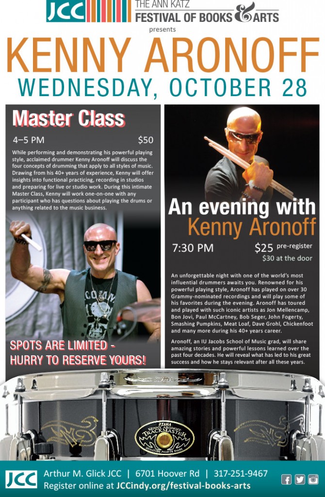 Kenny Aronoff Performance and Master Class in Indianapolis