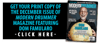 Order A Print Copy of the Nov Issue of Modern Drummer magazine featuring Brian Frasier-Moore
