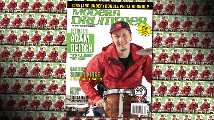 Adam Deitch on the February 2016 Issue of Modern Drummer Magazine