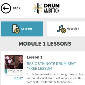 Drum Ambition Offers Video Lessons for Beginners