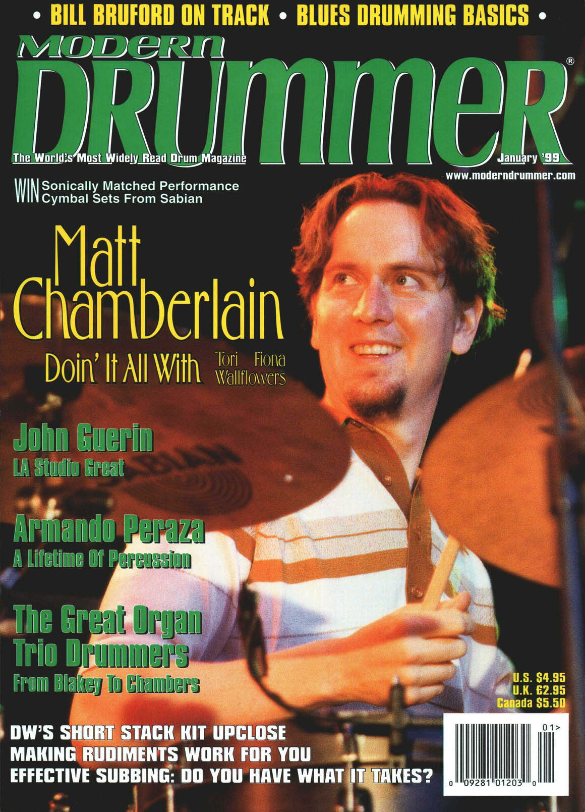 january-1999-volume-23-number-1-modern-drummer-magazine