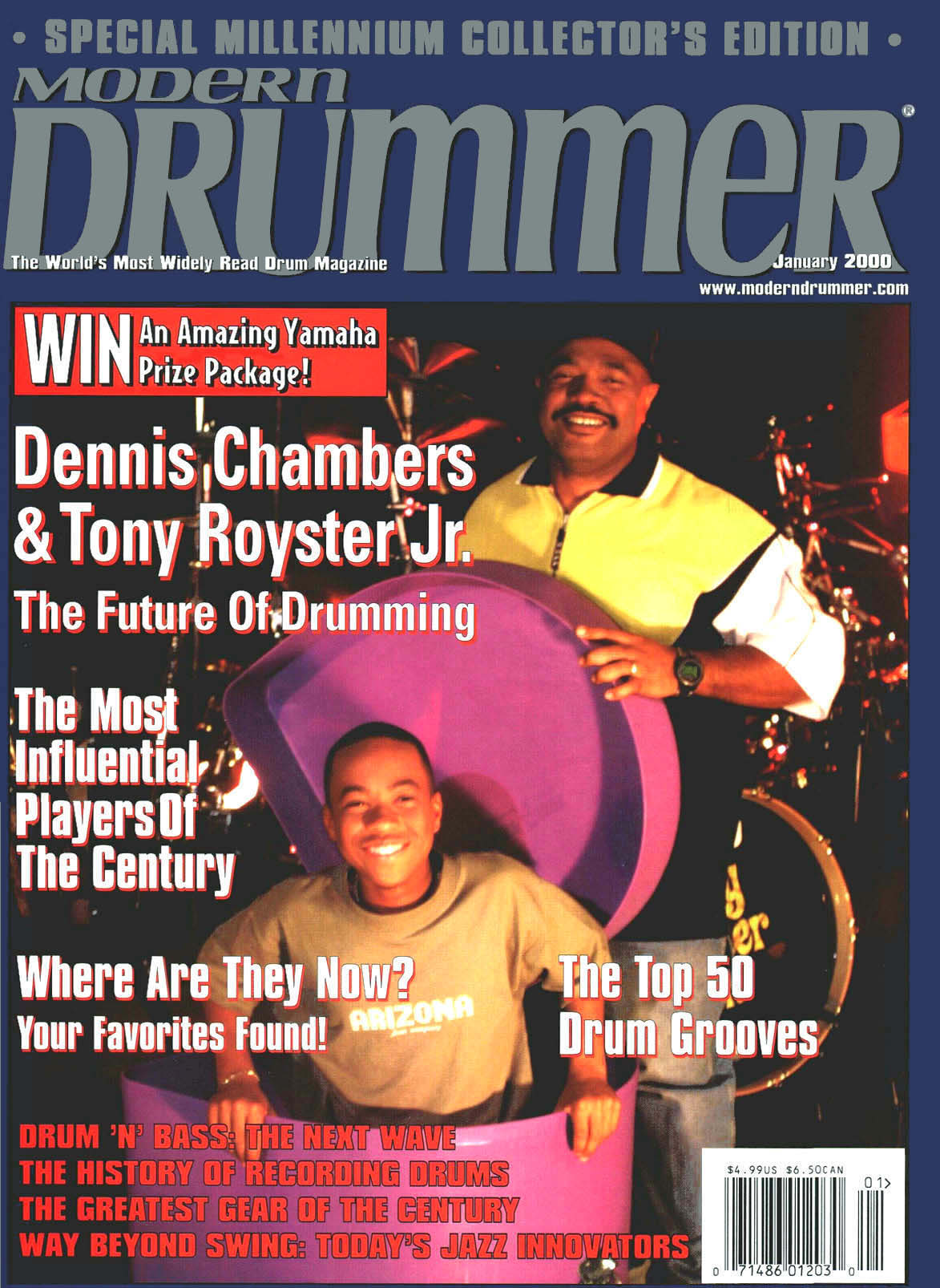 January 2000 - Volume 24 • Number 1 - Modern Drummer Magazine