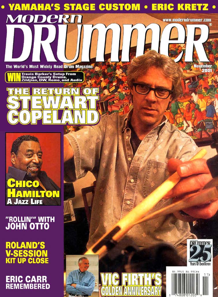November 2001 - Volume 25 • Number 11 - Modern Drummer Magazine
