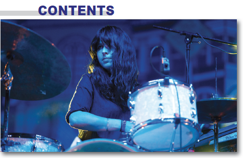 February 2017 Issue of Modern Drummer magazine featuring Warpaint's Stella Mozgawa