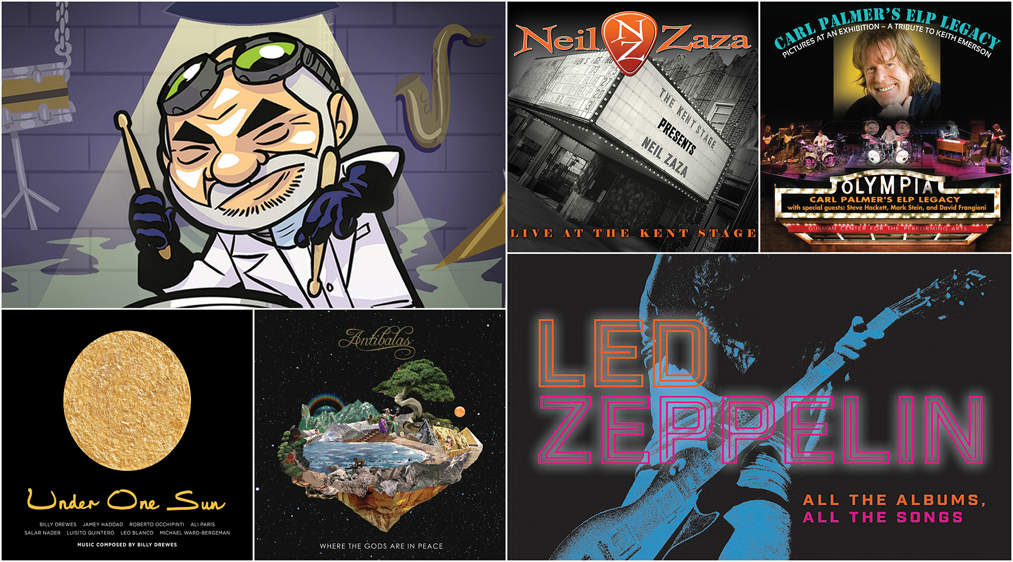 Led Zeppelin book, Carl Palmer DVD, Peter Erskine, Todd Sucherman, and ...