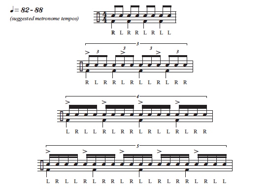 paradiddle study 1