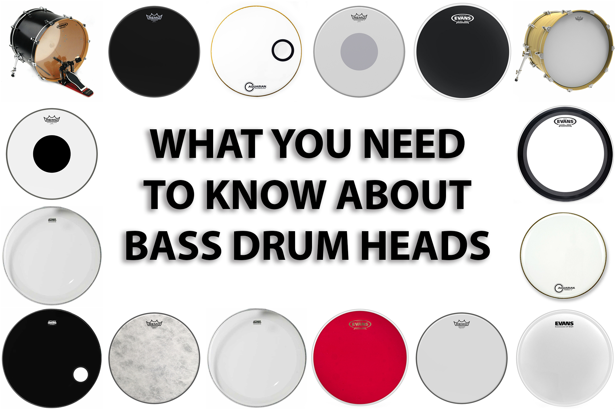 evans custom bass drum heads