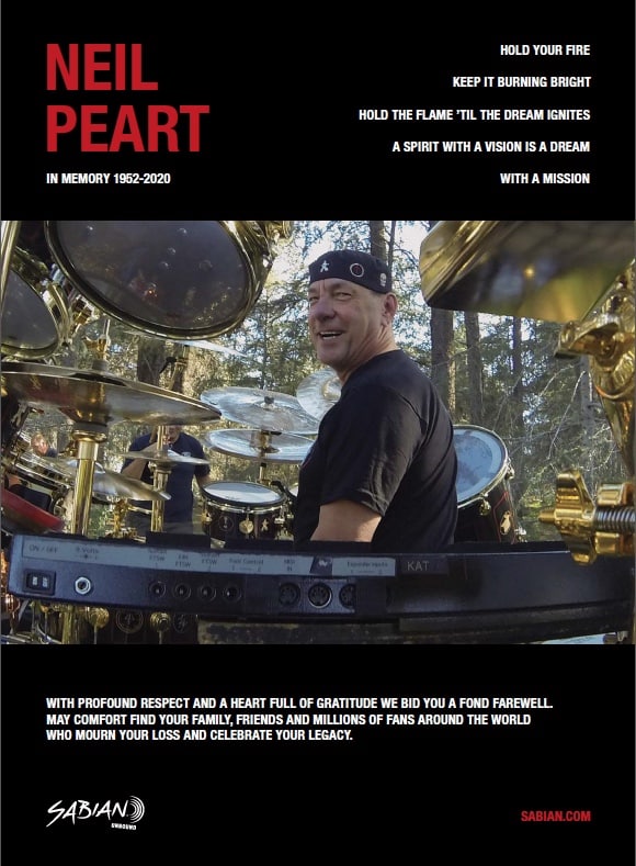 Neil Peart: The Evolution of a Live Rig - Modern Drummer Magazine