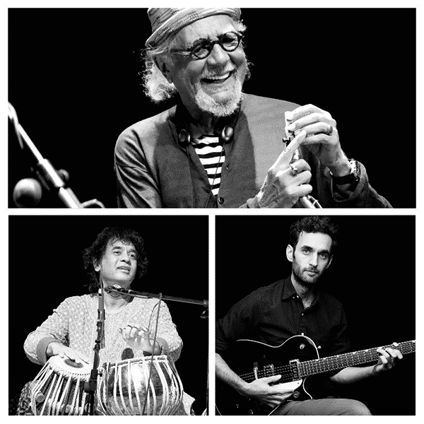 Zakir Hussain, Julian Lage and Charles Lloyd 