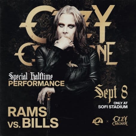 OZZY OSBOURNE TO PERFORM HALFTIME SHOW OF NFL KICKOFF GAME