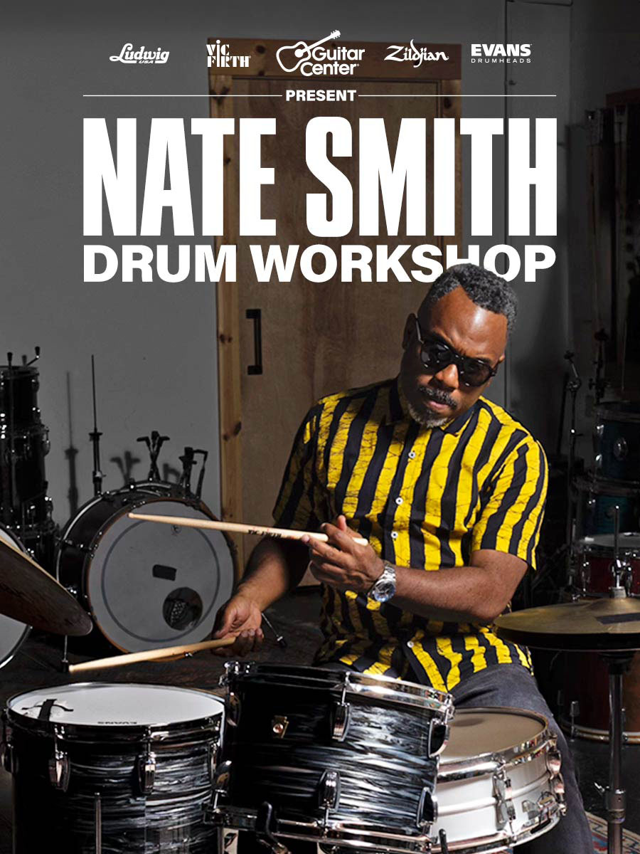 Guitar Center will host a workshop with acclaimed drummer Nate Smith on Tuesday, August 27 at GC Hollywood