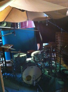 Recording drums with Neneh Cherry 