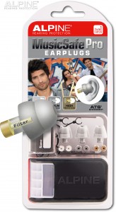 Alpine MusicSafe Pro silver grey with earplug