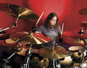 Paul Bostaph at the drumkit