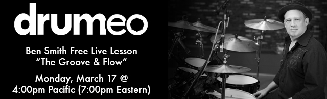 Heart’s Ben Smith to Give Free Online Drum Lesson at Drumeo.com