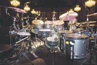 Jimmy Chamberlin's drumkit setup