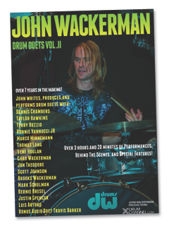 News: John Wackerman’s Drum Duets Volume II Features Duets With Chambers, Hawkins, Bozzio, Lang, and More