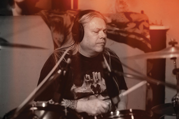 Drummer Dave Ketchum of Coney Hatch