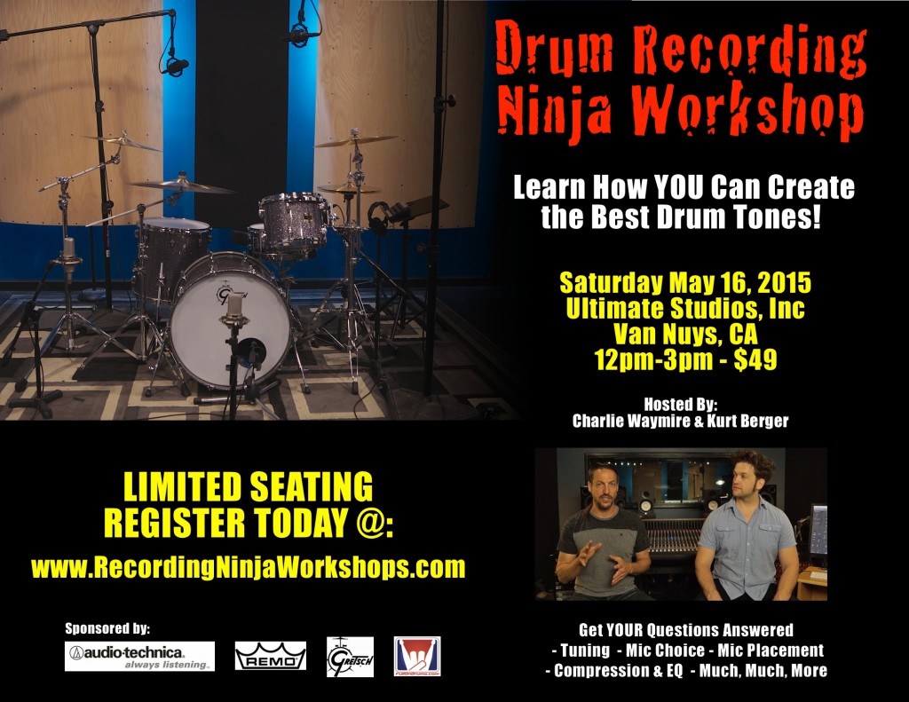 Drum Recording Ninja Workshop SM
