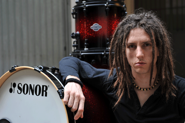 Drummer Fede of Destrage