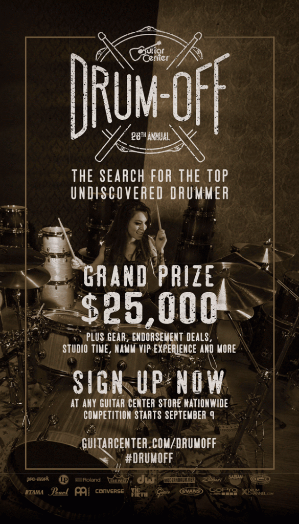 Guitar Center’s 26th Annual Drum-Off Searches for the Nation’s Best Drummers