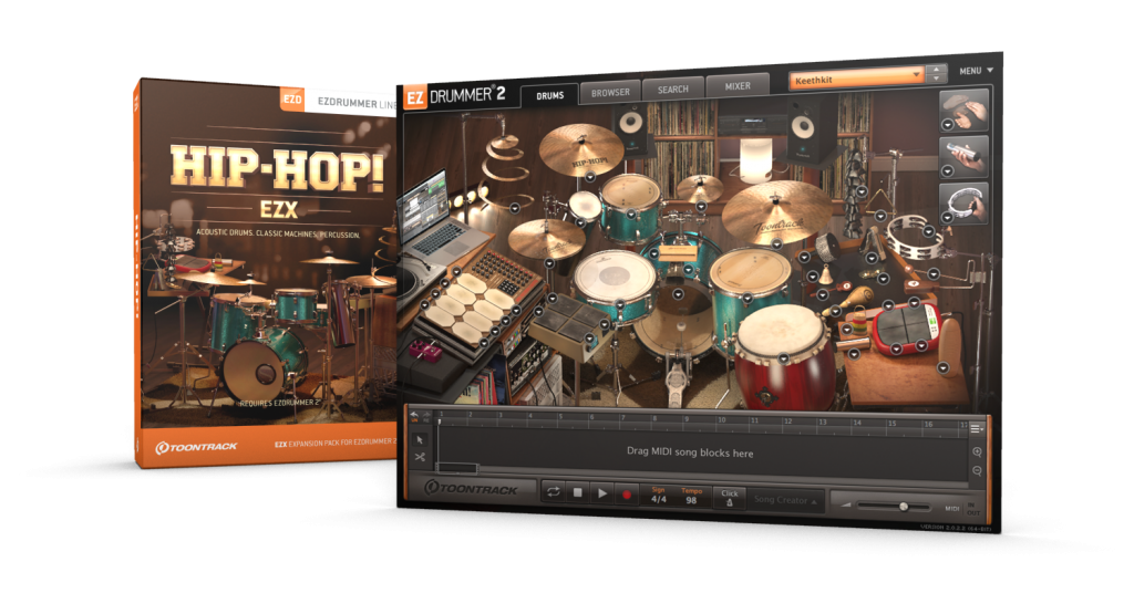 Toontrack EZdrummer 2 Hip-Hop EZX Expansion Pack