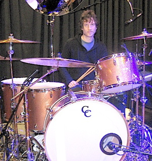 Nada Surf Drummer Ira Elliot behind the drums