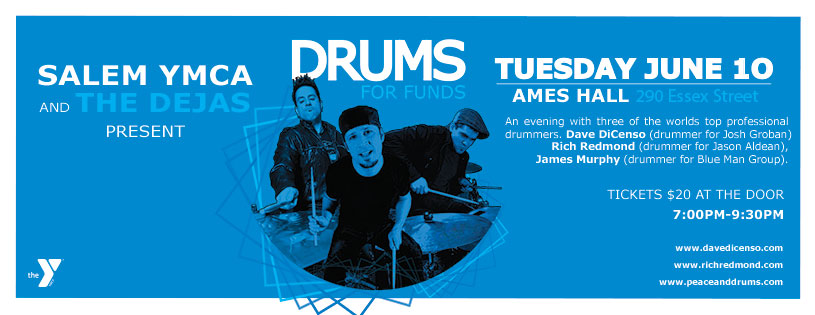Three of the World’s Top Drummers to Perform at the Salem YMCA