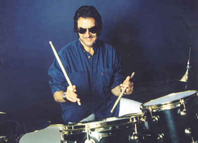 Drummer Jim Keltner aan de drums