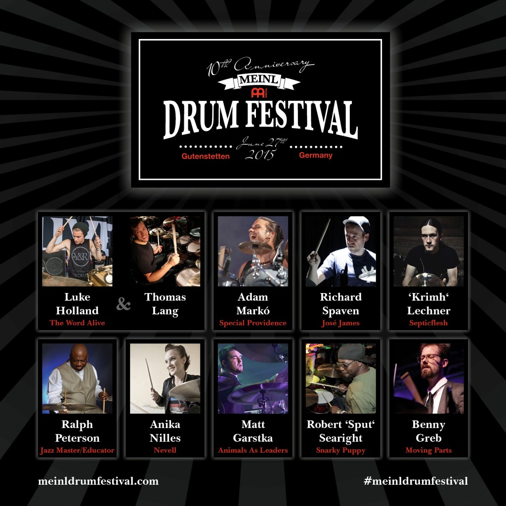 News TenthAnniversary Meinl Drum Festival Lineup Announced! Modern