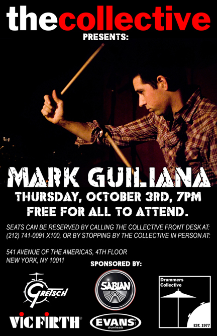 Drummer Mark Guiliana Free Clinic