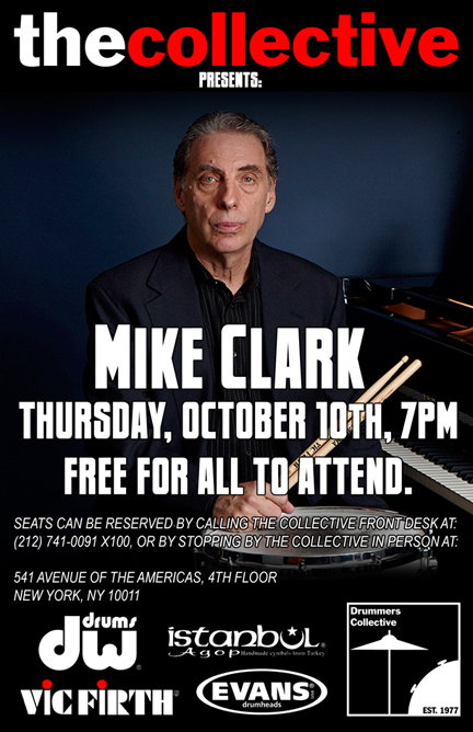 Drummer Mike Clark Free Clinic