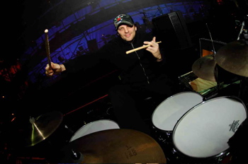 drummer Randy Cooke playing